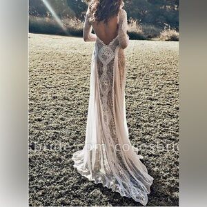 Next White Lace Long-Sleeve Wedding Dress